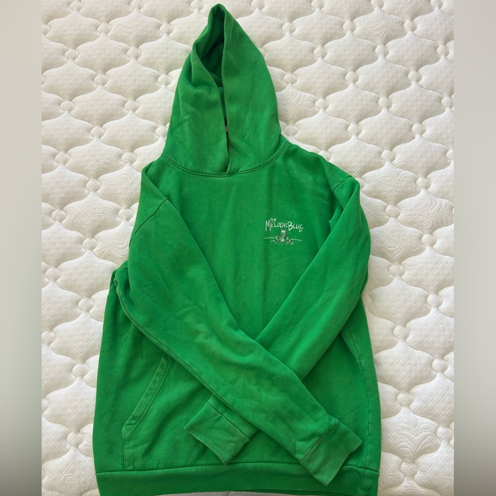 Baby Keem Tour Green Hoodie with Embroidered Logo